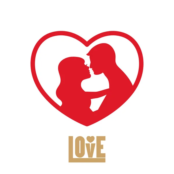 ベクトル Love ロゴ — ストックベクタ