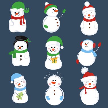 Kış tatili kardan adam..