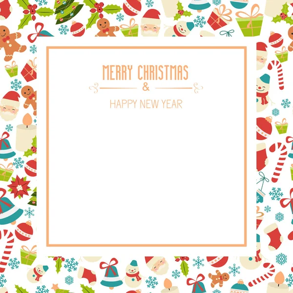 Christmas greeting card — Stock Vector