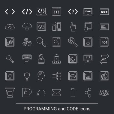 Programlama Icon set