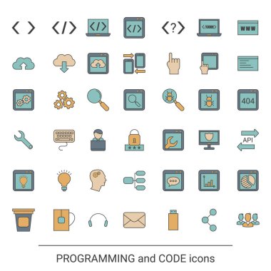 Programlama Icon set
