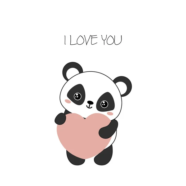 Illustration de l'ours panda — Image vectorielle