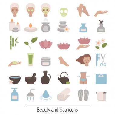 Spa simgesi seti