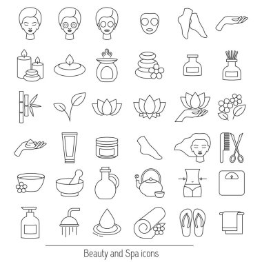 Spa simgesi seti
