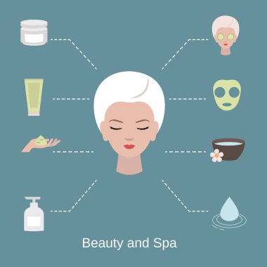 Güzellik ve Spa Salon Infographics