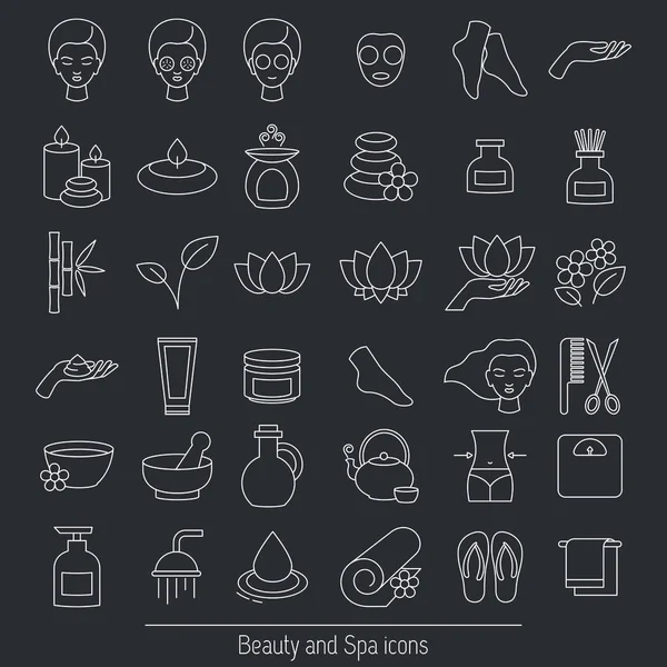 Set de iconos Spa — Vector de stock