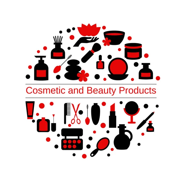 Schönheits- und Make-up-Konzept — Stockvektor