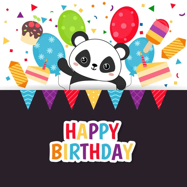 Panda bear illustration — Stock Vector