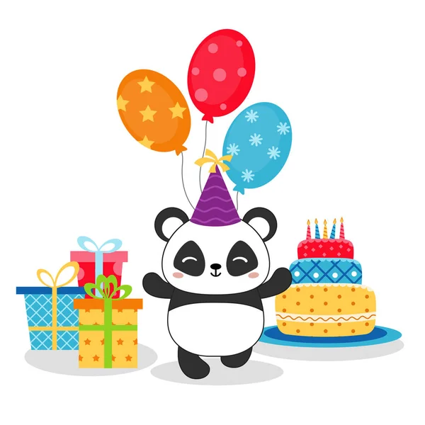 Panda Bear Ilustración — Archivo Imágenes Vectoriales