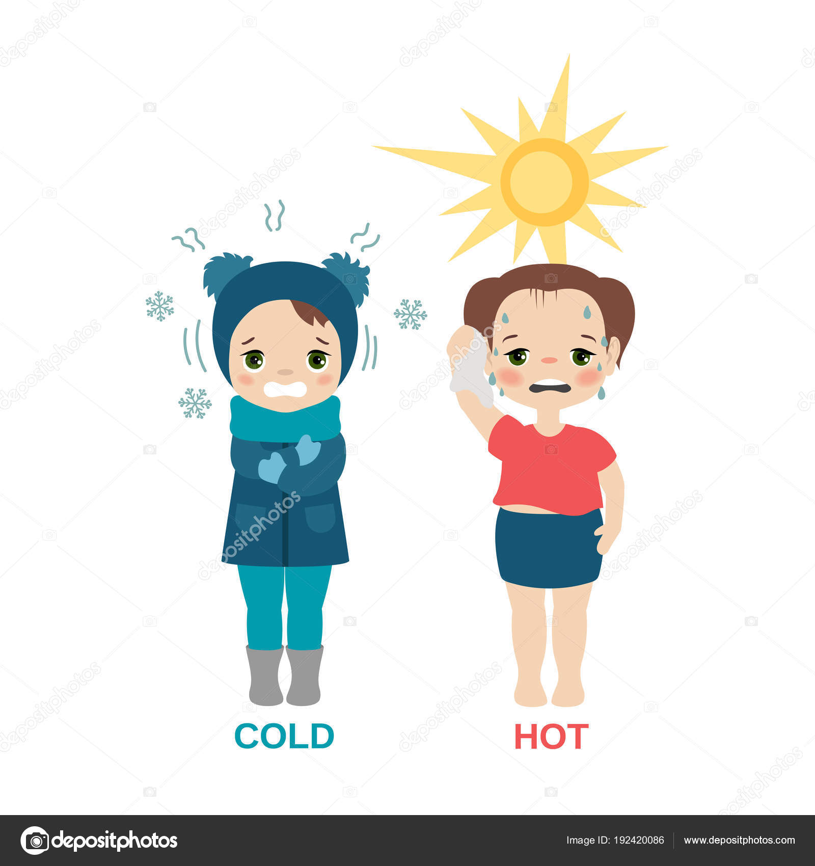 Clipart freezing cold Vector Art Stock Images | Depositphotos