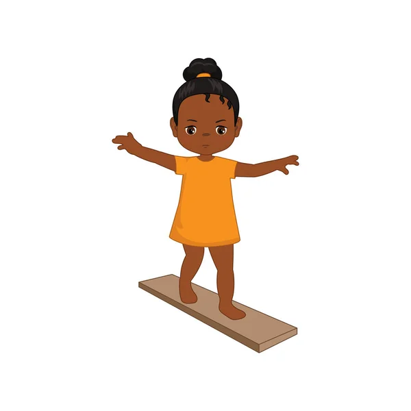 Illustration für kleines Mädchen — Stockvektor