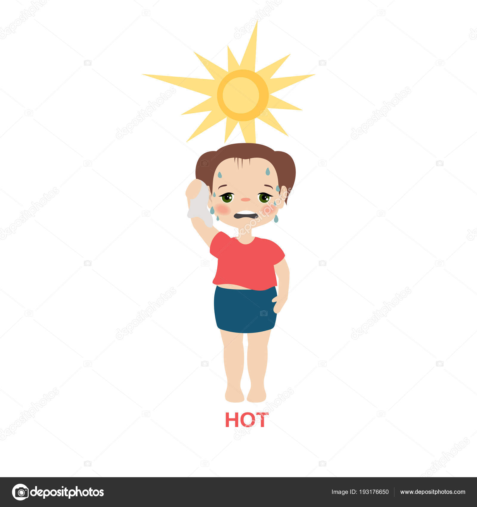 Hot weather girl. Stock Vector Image by ©NinaMunha #193176650 Hot weather girl. Stock Vector Image by ©NinaMunha #193176650