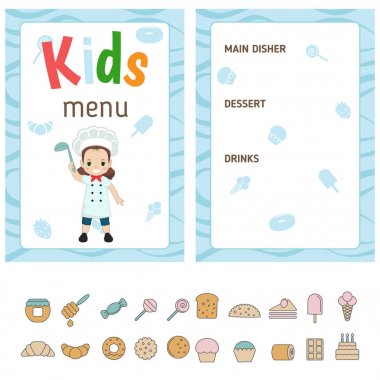 Kids menü tasarımı