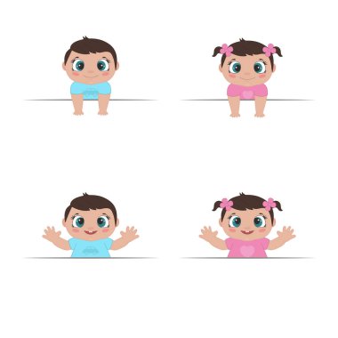 Mutlu küçük bebek koleksiyonu