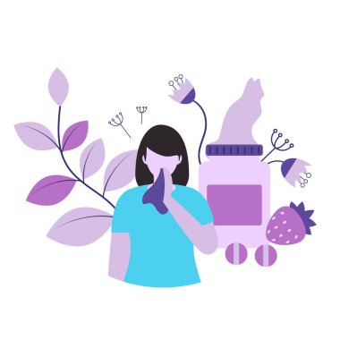 Anti kavramı vektör çizim.