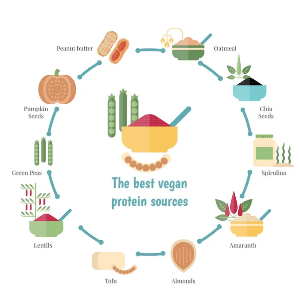 Concept d'alimentation saine — Image vectorielle