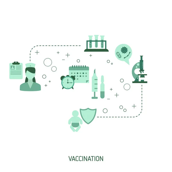 Ora Vaccinare Concetto Vaccinazione Illustrazione Vettoriale Sito Web App Banner — Vettoriale Stock