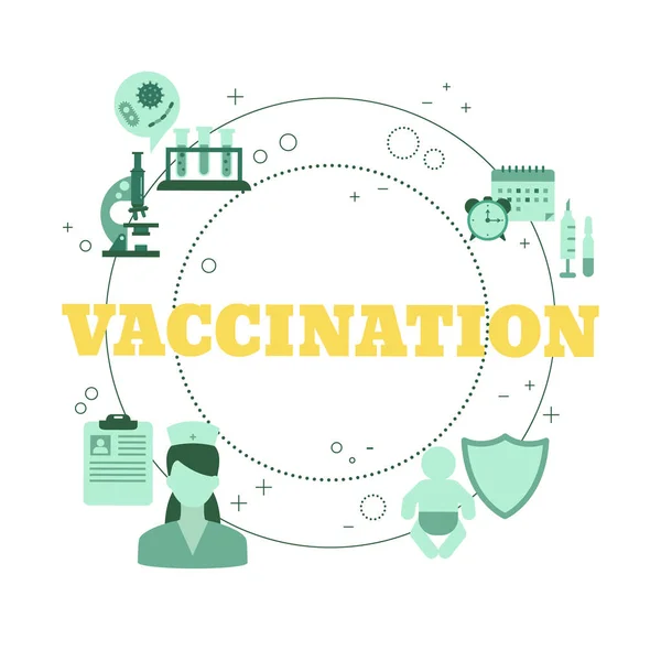 Ora Vaccinare Concetto Vaccinazione Illustrazione Vettoriale Sito Web App Banner — Vettoriale Stock