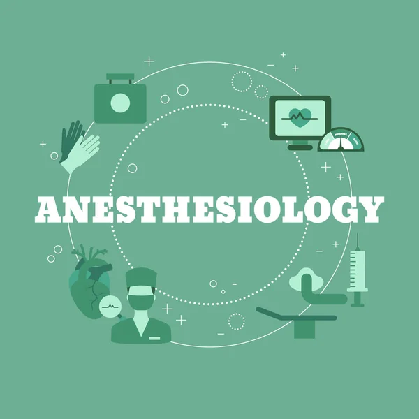 Koncepcja Anestezjologii Ilustracja Wektorowa Dla Strony Internetowej Aplikacji Banera Itp — Wektor stockowy