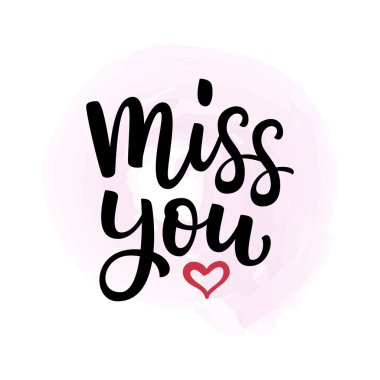 Sen ve kalp Bayan yazı vektör el çekilmiş 