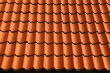 Desen arka plan kırmızı kahverengi seramik çatı kiremitleri