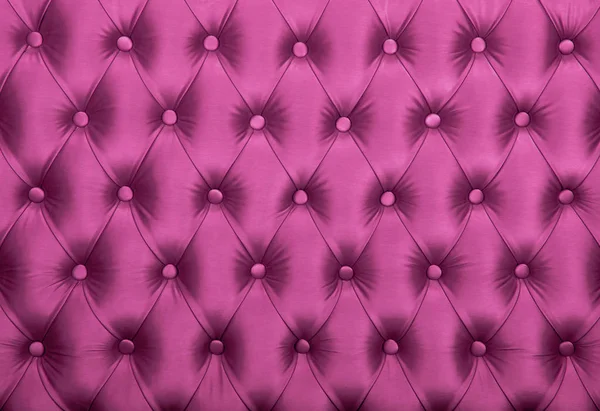 Tessuto trapuntato capitone rosa texture tappezzeria — Foto Stock
