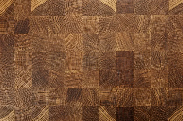 Oak wood butcher end grain chopping block board — Stock Photo, Image