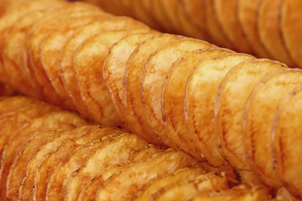 Doğal patates cipsi yakın çekim