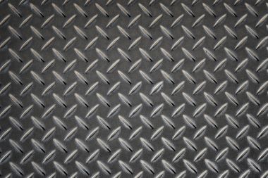 Elmas desenli gri metal plaka Anti slip