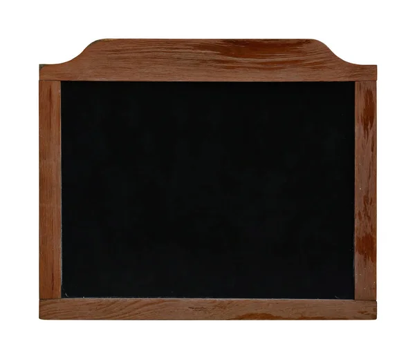 Old vintage black chalkboard isolated on white — Stock Photo, Image