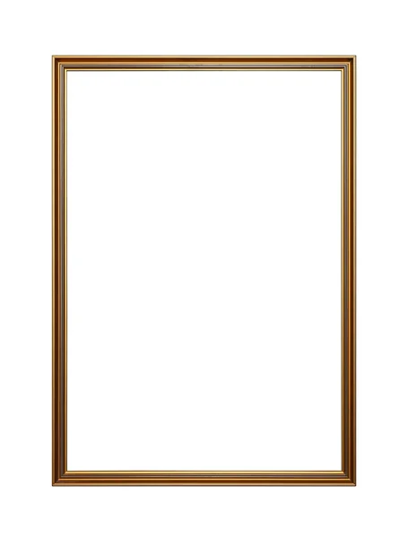 Golden picture, photo or mirror frame — Stock Photo, Image