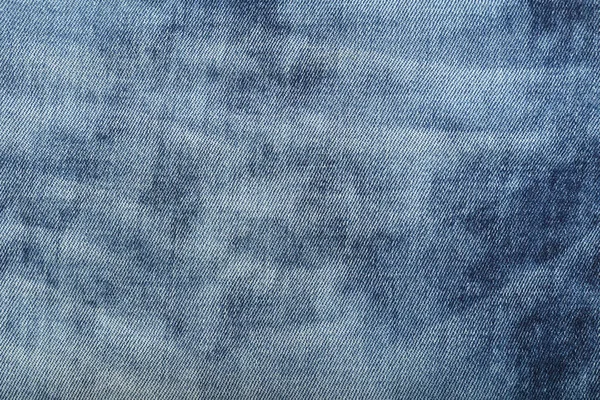 Modré seprané džíny denim textury pozadí — Stock fotografie