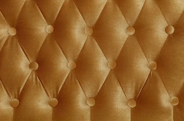 Beige brown textile capitone background texture — Stock Photo, Image
