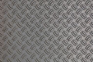 Elmas desenli gri metal plaka Anti slip