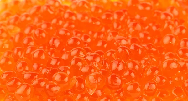 Background of red salmon caviar close up — Stock Photo, Image
