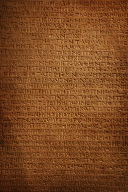 Background of ancient stone carved hieroglyphs clipart