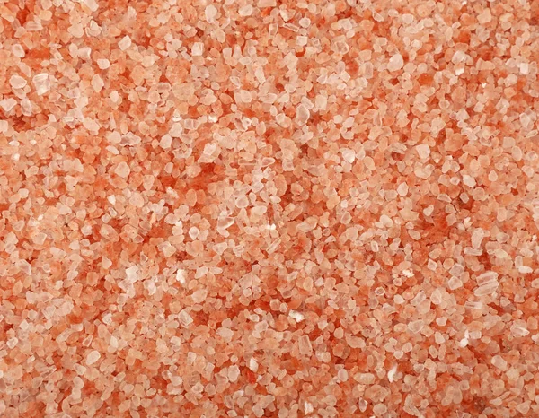 Detailní záběr pozadí růžové himálajské soli — Stock fotografie
