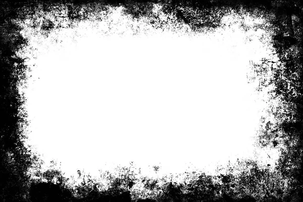 Beyaz üzerine siyah grunge doku sınır çerçeve