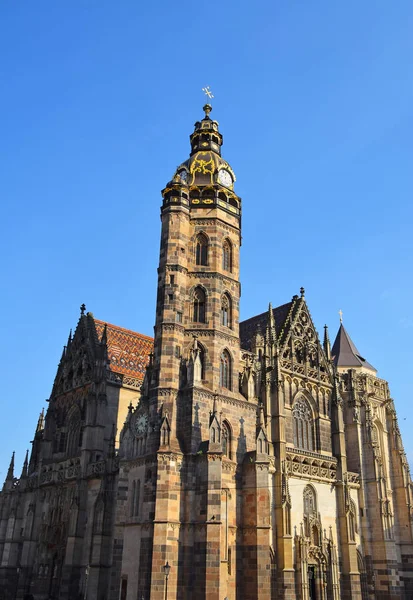 Catedral gótica de Santa Isabel em Kosice, Eslováquia — Fotografia de Stock