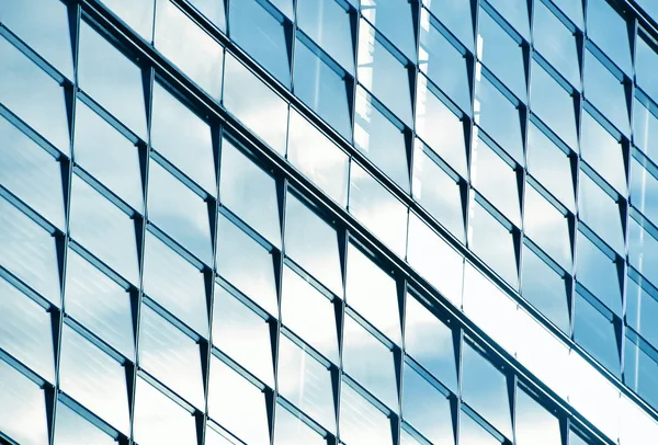 Moderno edificio de oficinas de negocios ventanas de vidrio azul —  Fotos de Stock