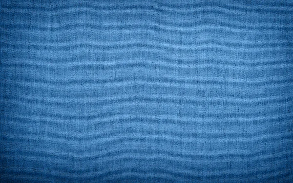 Blue flax linen canvas texture background — Stock Photo, Image