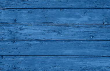 Mavi, eski, boyanmış ahşap tahtaların arka plan dokusunu kapat, klasik kırsal stil duvar paneli
