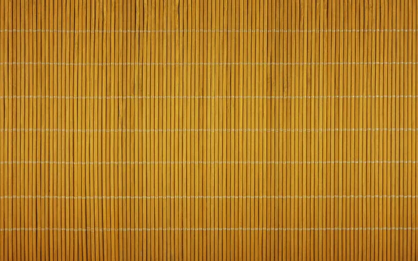 Cerca Textura Fondo Estera Madera Bambú Marrón Natural Directamente Encima —  Fotos de Stock