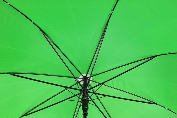 Gros Plan Vert Coloré Vif Parapluie Perspective Personnelle Vue Faible — Photo