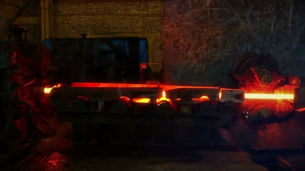 金属行业，钢铁铸造、 钢生产 — 图库视频影像