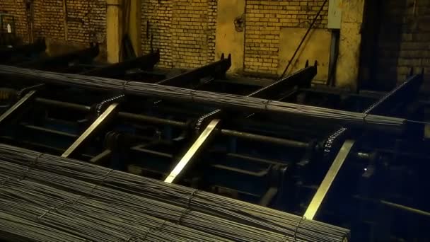 Metaal industrie, staal foundry, staalproductie — Stockvideo