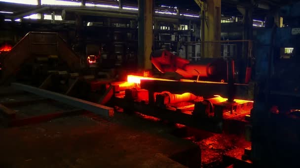 Industria metallurgica, fonderia, produzione di acciaio — Video Stock