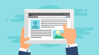 Tablet Sitesi Veya Makale Formu Web Şablonu