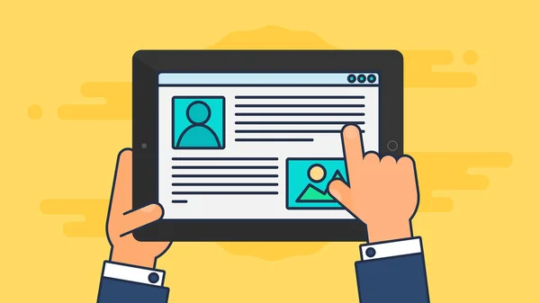 Tablet Sitesi Veya Makale Formu Web Şablonu