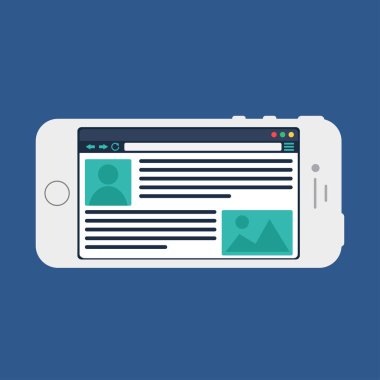Web şablonu Smartphone Site veya makale formu